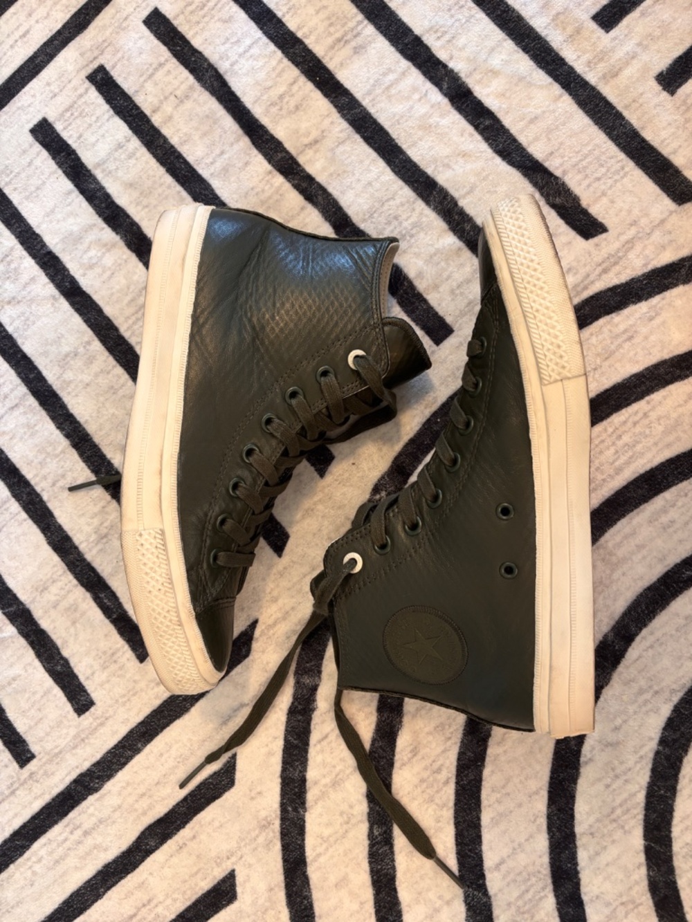 Men’s Converse All Star high top leather sneakers